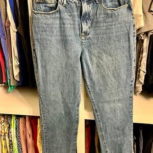 Good American GOOD BOY JEANS GB999TFT BLUE941 Size 10/30 Inseam 32"